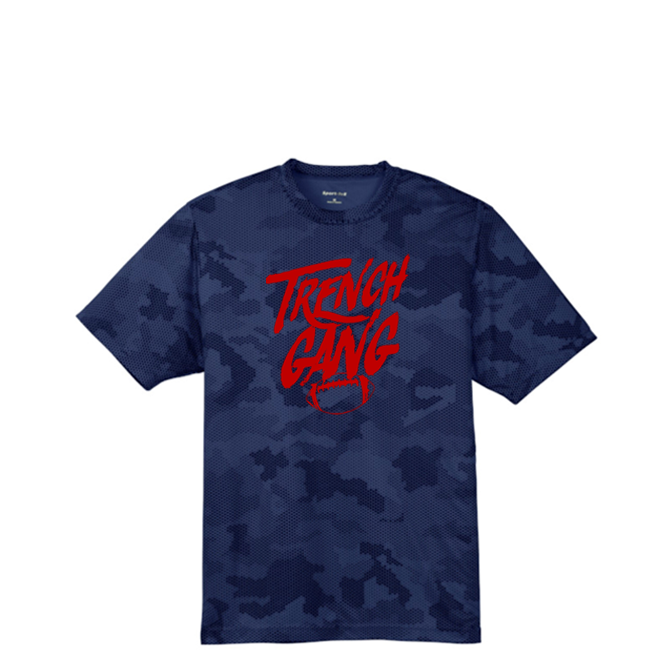 TRENCH GANG (Red) - Hex Camo Performance Tee