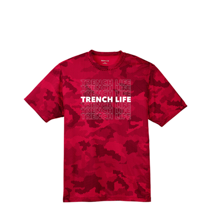 TRENCH LIFE - Hex Camo Performance Tee