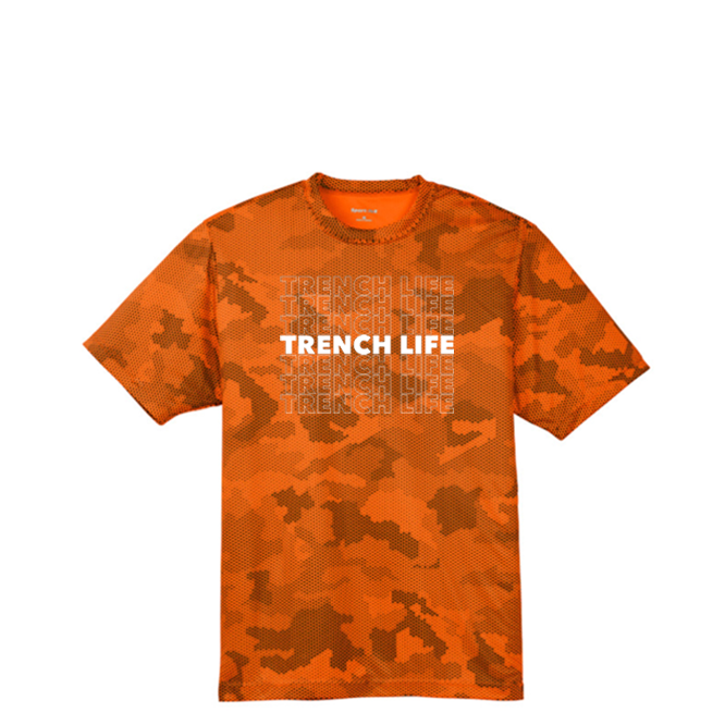 TRENCH LIFE - Hex Camo Performance Tee