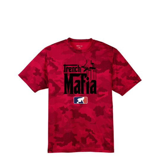 TRENCH MAFIA (Black) - Hex Camo Performance Tee