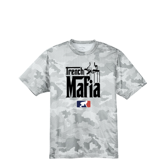TRENCH MAFIA (Black) - Hex Camo Performance Tee