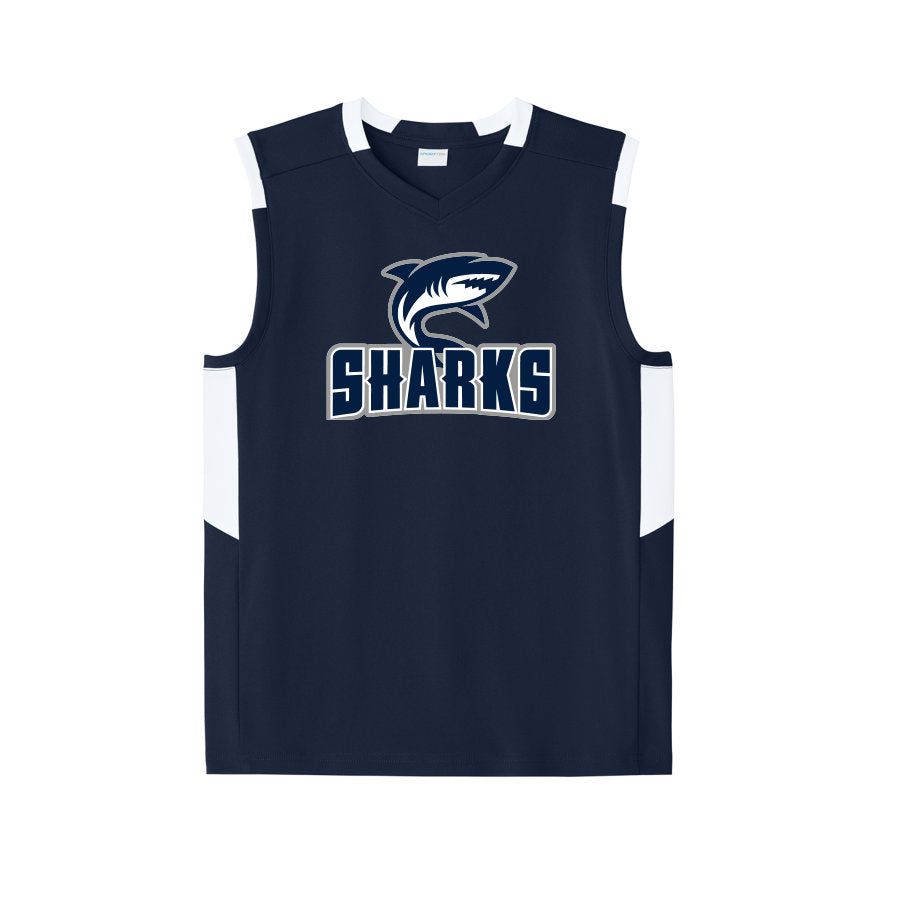 CLOVIS SHARKS - Club Sleeveless V-Neck