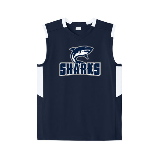 CLOVIS SHARKS - Club Sleeveless V-Neck