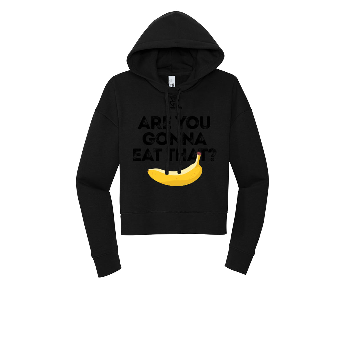 ARE YOU GONNA EAT THAT? (Black) - Womens Fleece Hoodie