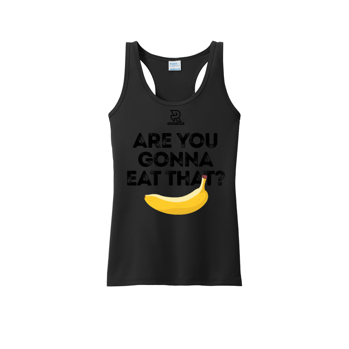 ARE YOU GONNA EAT THAT? (Black) - Womens Performance Tank