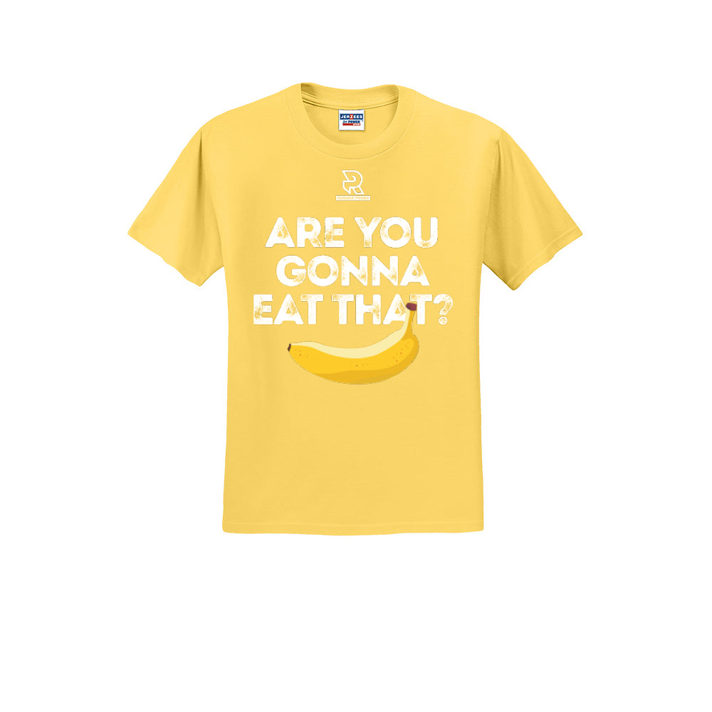 ARE YOU GONNA EAT THAT? (White) - Short Sleeve 50/50 Tee