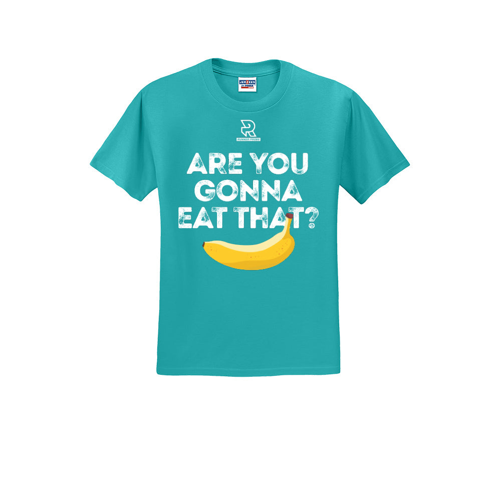 ARE YOU GONNA EAT THAT? (White) - Short Sleeve 50/50 Tee