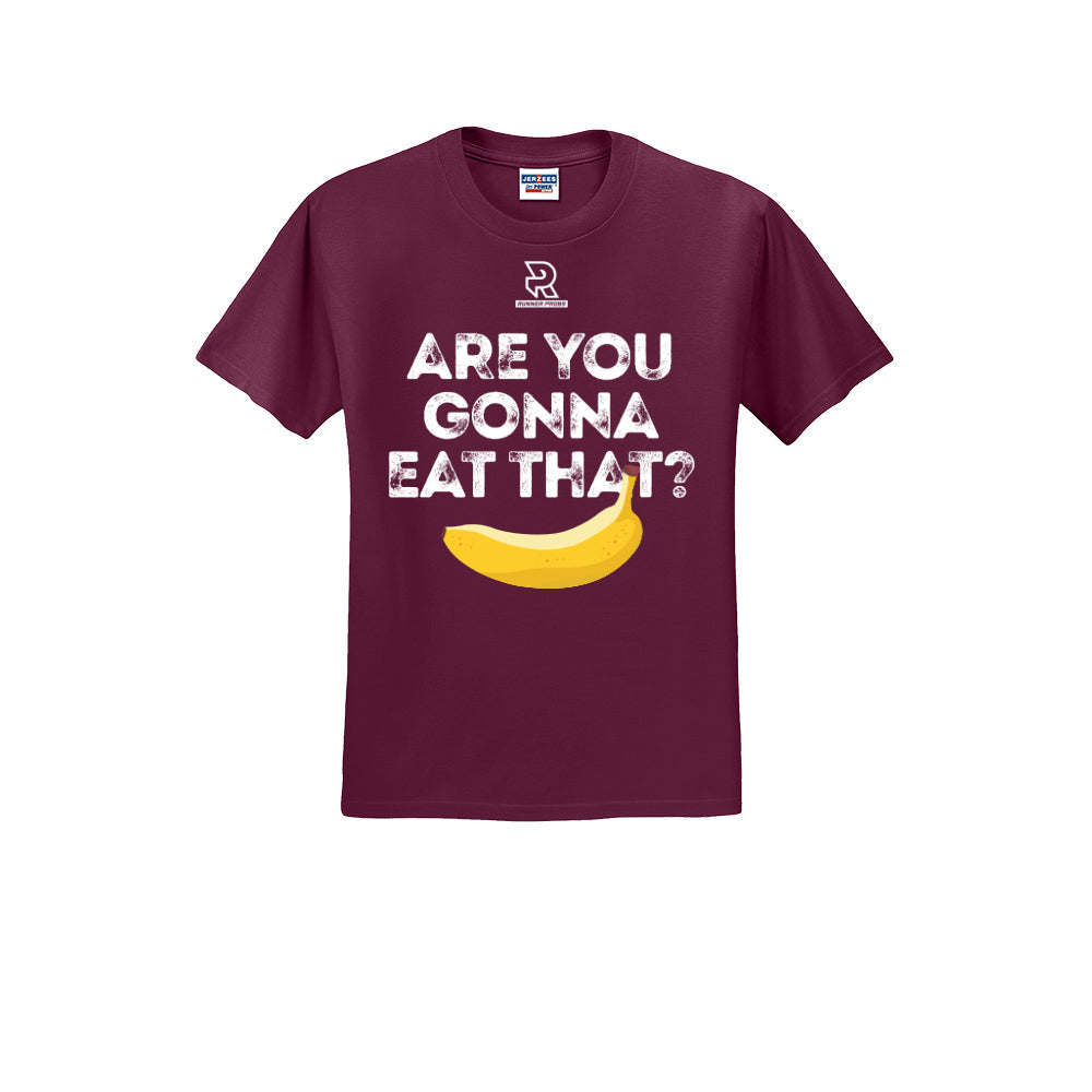 ARE YOU GONNA EAT THAT? (White) - Short Sleeve 50/50 Tee