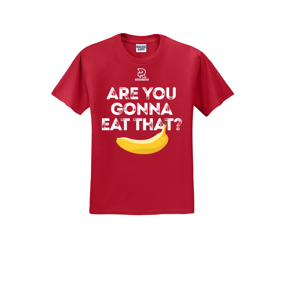 ARE YOU GONNA EAT THAT? (White) - Short Sleeve 50/50 Tee