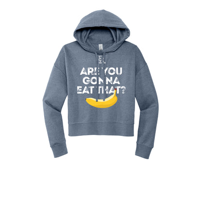 ARE YOU GONNA EAT THAT? (White) - Womens Fleece Hoodie