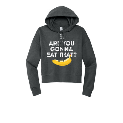 ARE YOU GONNA EAT THAT? (White) - Womens Fleece Hoodie