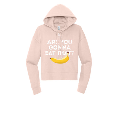 ARE YOU GONNA EAT THAT? (White) - Womens Fleece Hoodie