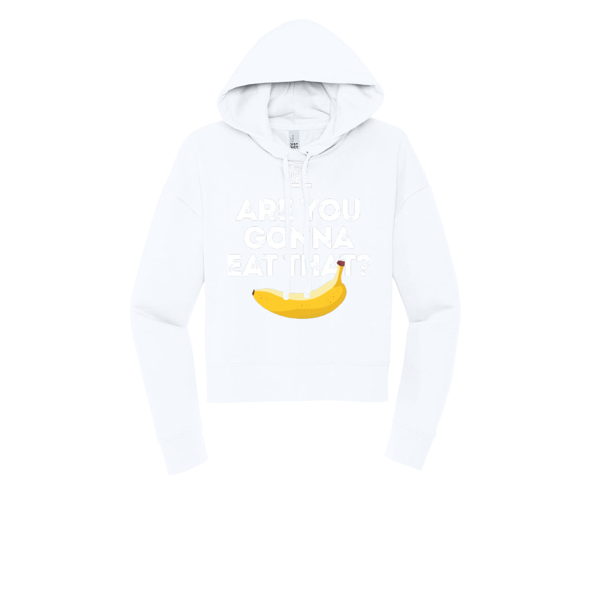 ARE YOU GONNA EAT THAT? (White) - Womens Fleece Hoodie