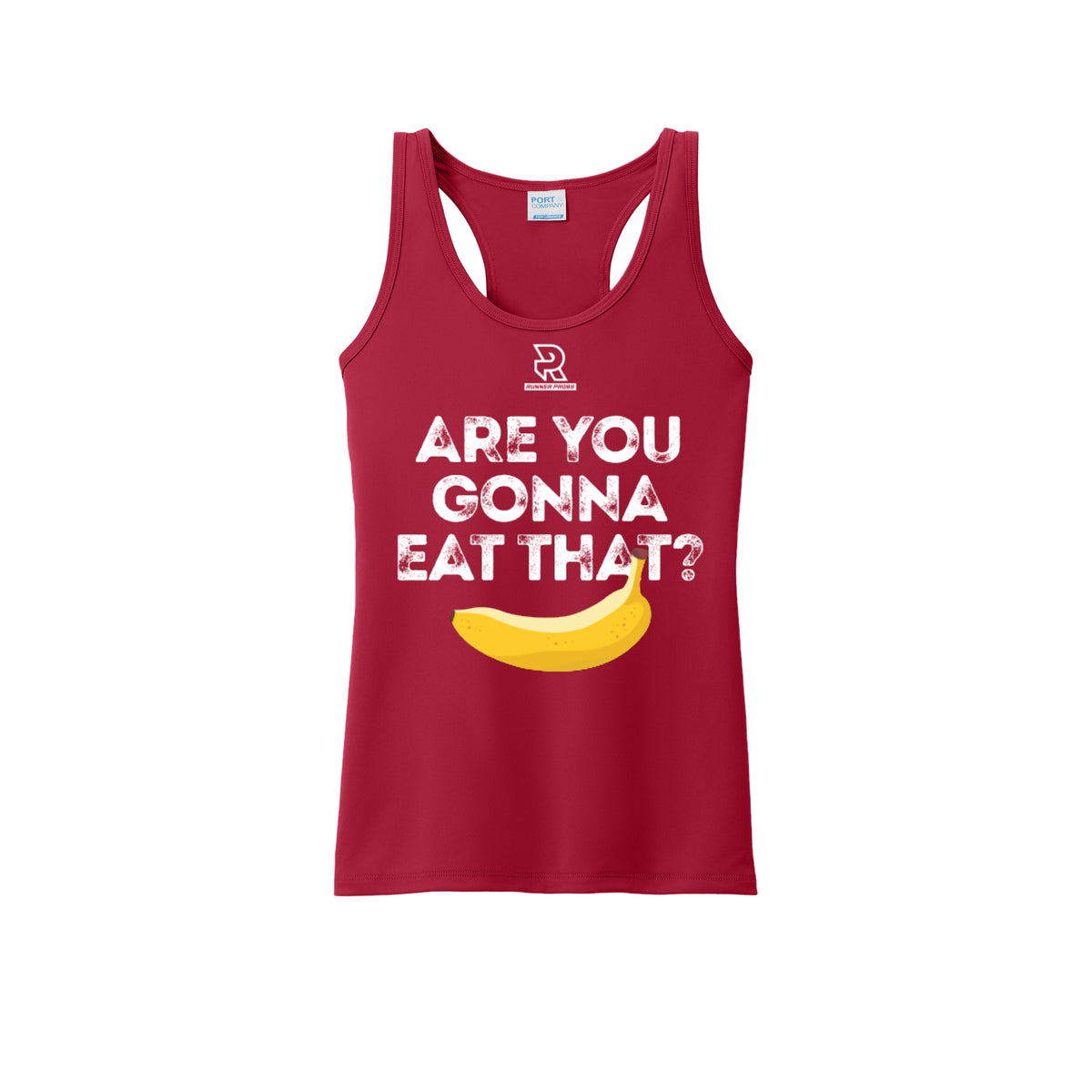 ARE YOU GONNA EAT THAT? (White) - Womens Performance Tank
