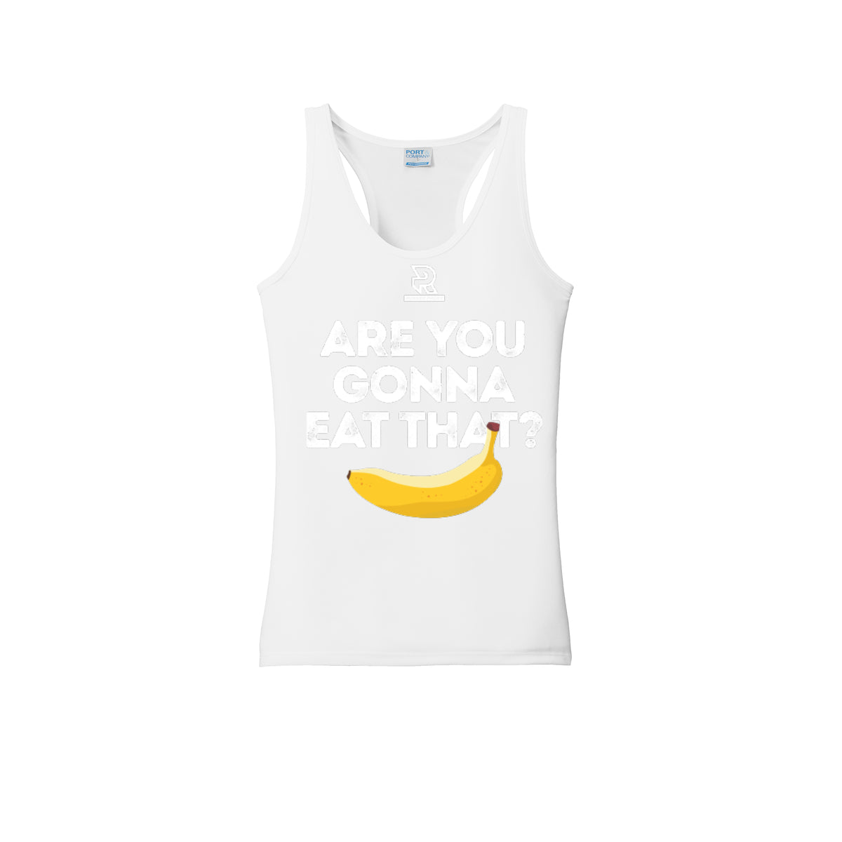 ARE YOU GONNA EAT THAT? (White) - Womens Performance Tank