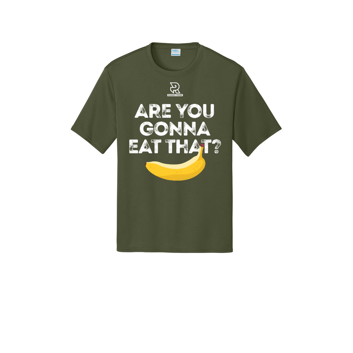 ARE YOU GONNA EAT THAT? (White) - Short Sleeve Performance Tee