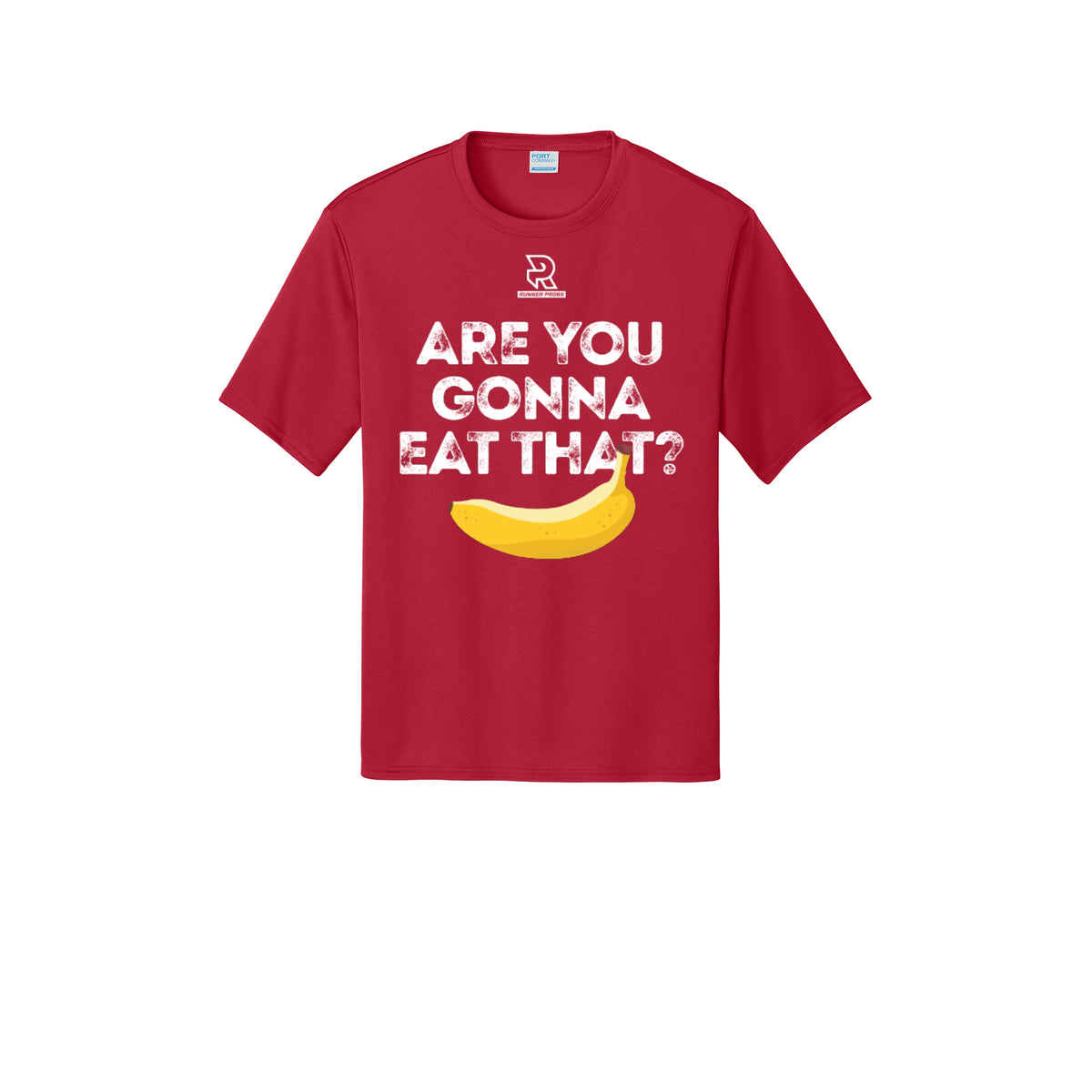 ARE YOU GONNA EAT THAT? (White) - Short Sleeve Performance Tee