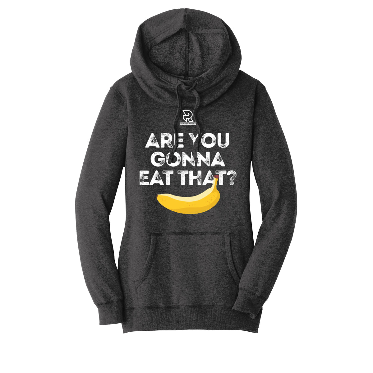ARE YOU GONNA EAT THAT? (White) - Womens Lightweight Fleece Hoodie