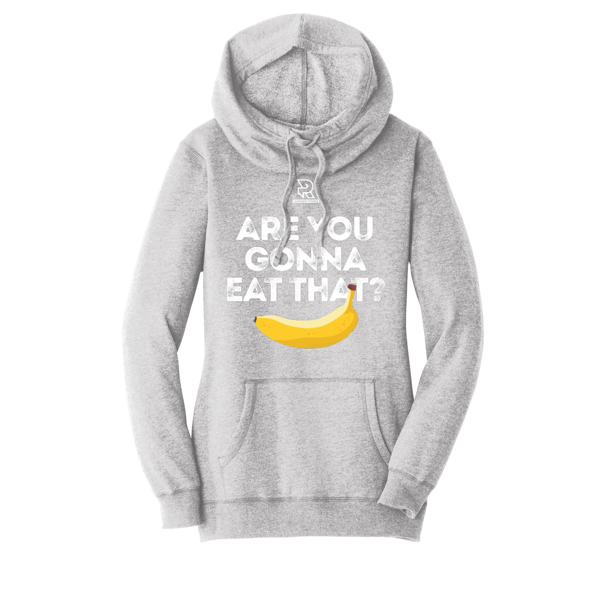 ARE YOU GONNA EAT THAT? (White) - Womens Lightweight Fleece Hoodie