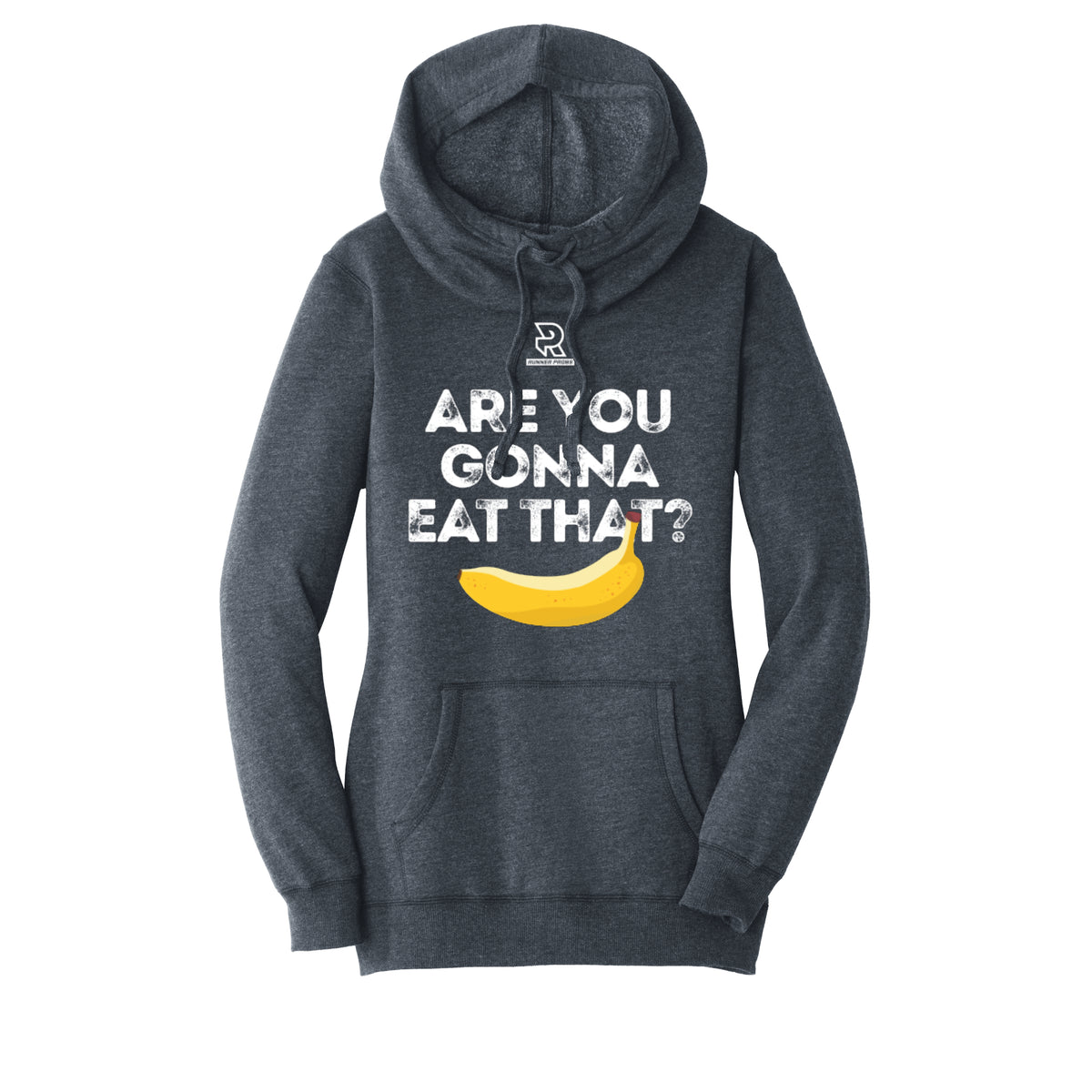 ARE YOU GONNA EAT THAT? (White) - Womens Lightweight Fleece Hoodie