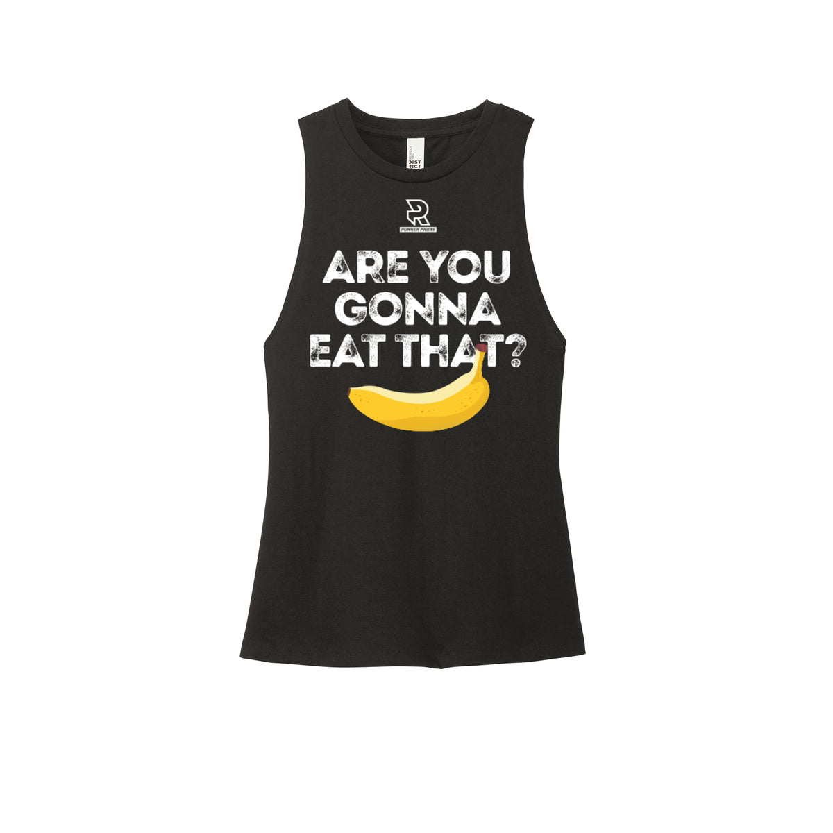 ARE YOU GONNA EAT THAT? (Black) - Womens Perfect Tri Muscle Tank