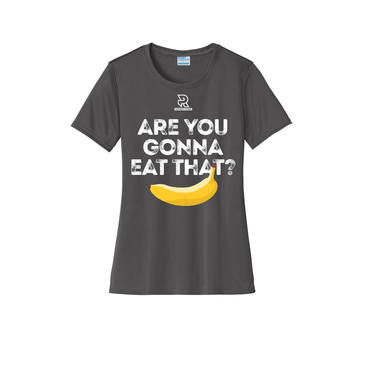 ARE YOU GONNA EAT THAT? (Black) - Womens Short Sleeve Performance Tee