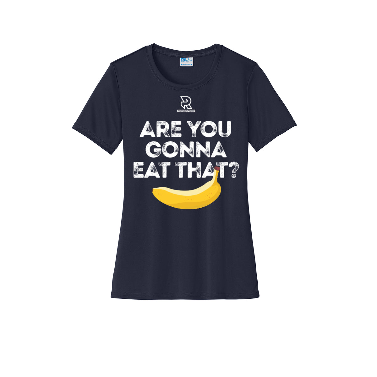 ARE YOU GONNA EAT THAT? (Black) - Womens Short Sleeve Performance Tee