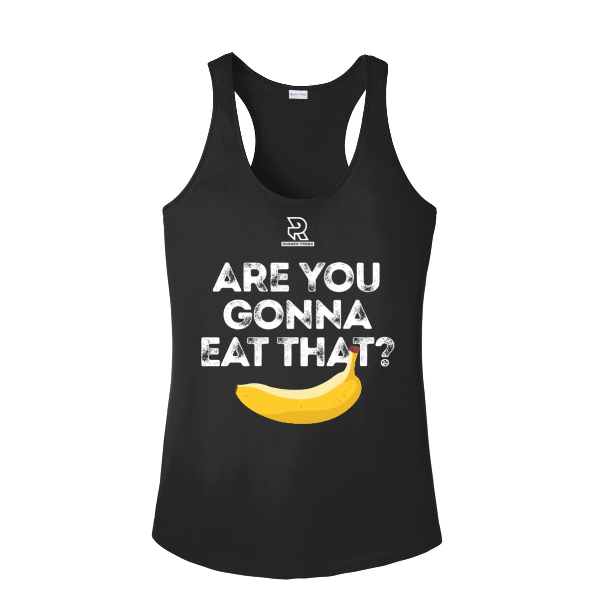 ARE YOU GONNA EAT THAT? (Black) - Womens Competitor Racerback Tank