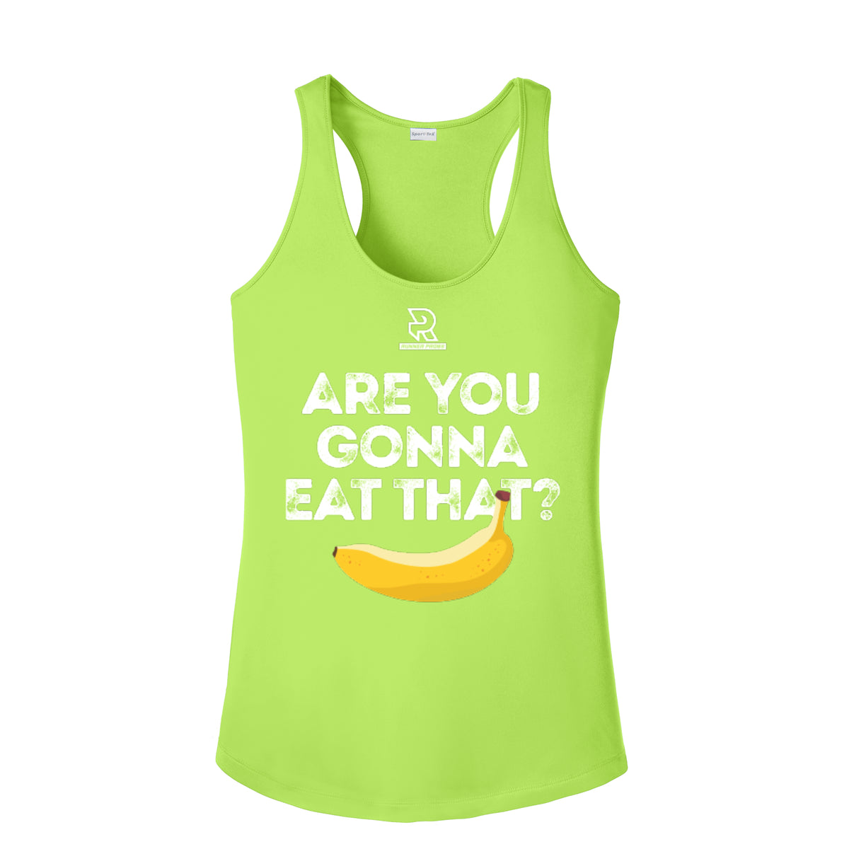 ARE YOU GONNA EAT THAT? (Black) - Womens Competitor Racerback Tank
