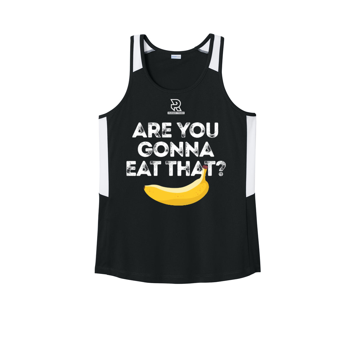 ARE YOU GONNA EAT THAT? (Black) - Womens Club Track Tank