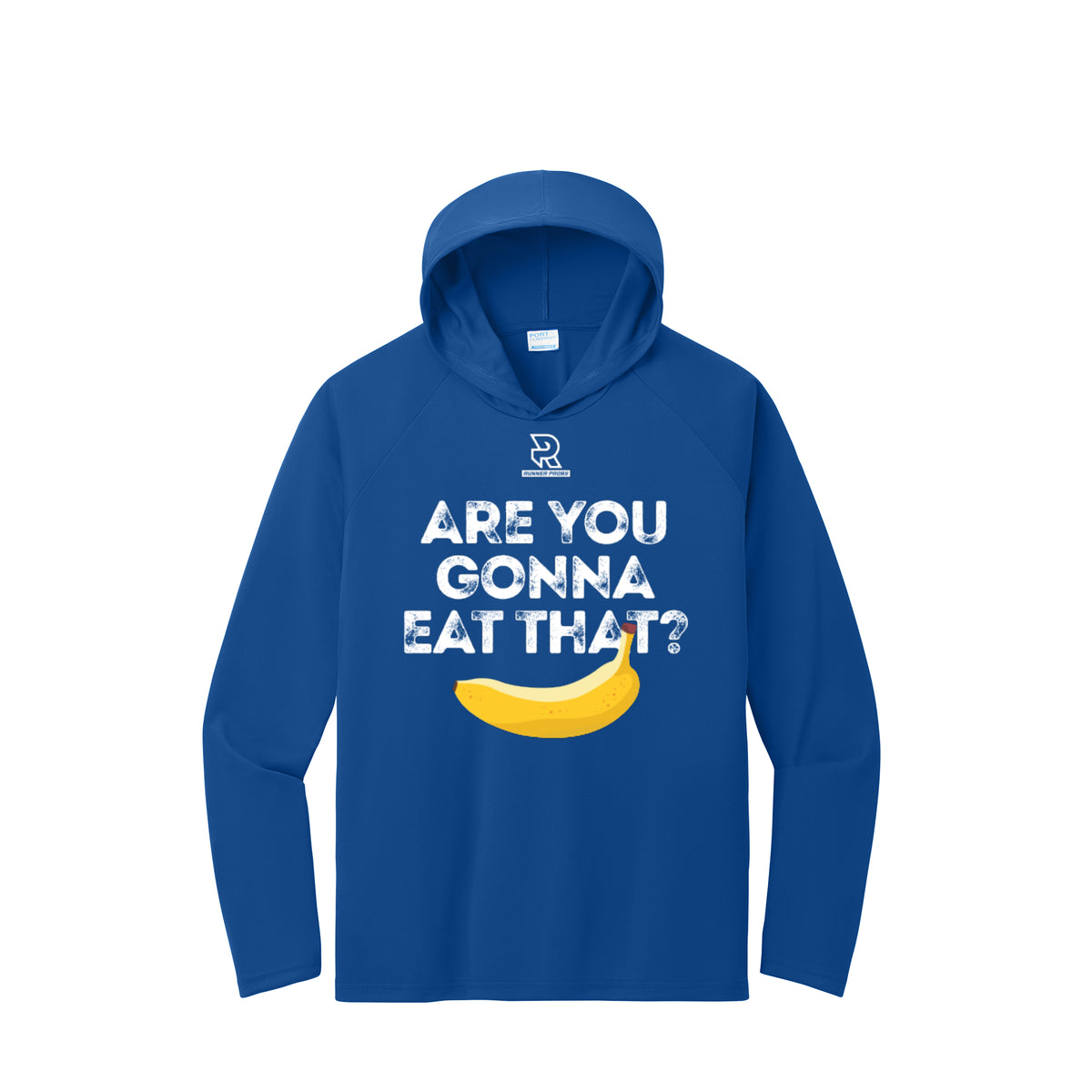 ARE YOU GONNA EAT THAT? (Black) - Long Sleeve Hooded Performance Tee
