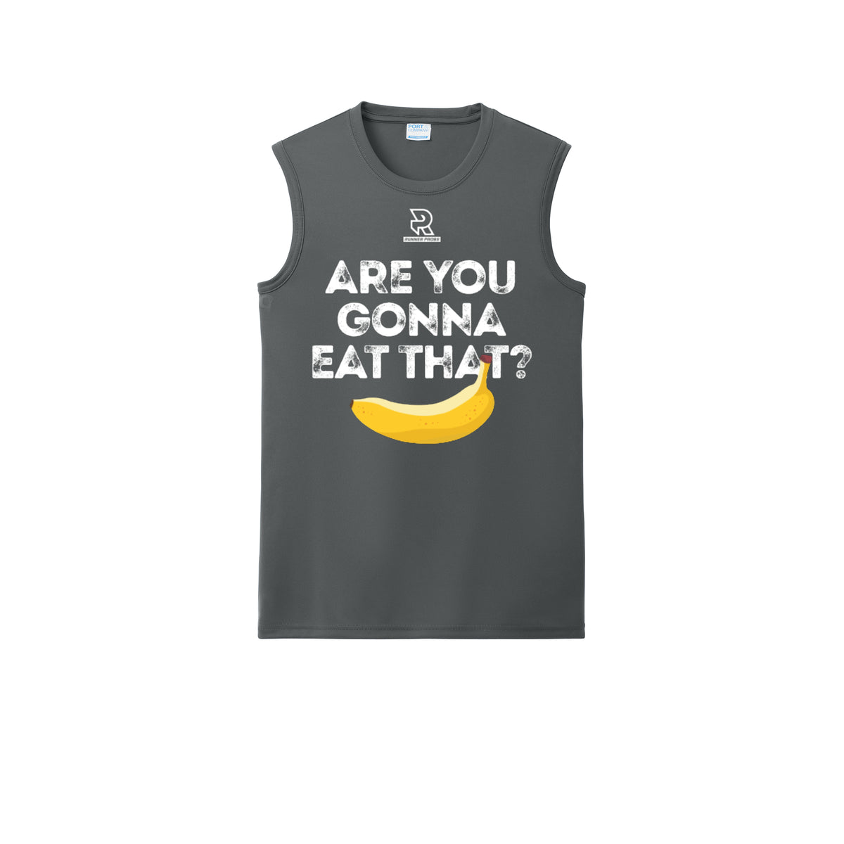 ARE YOU GONNA EAT THAT? (White) - Sleeveless Performance Tee