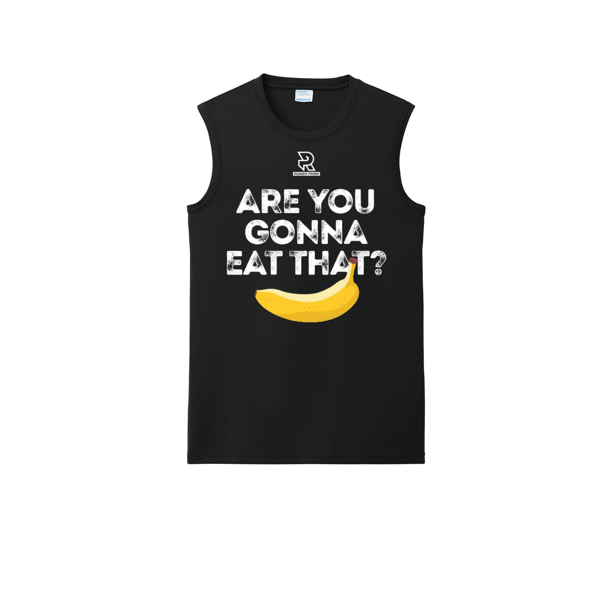 ARE YOU GONNA EAT THAT? (White) - Sleeveless Performance Tee