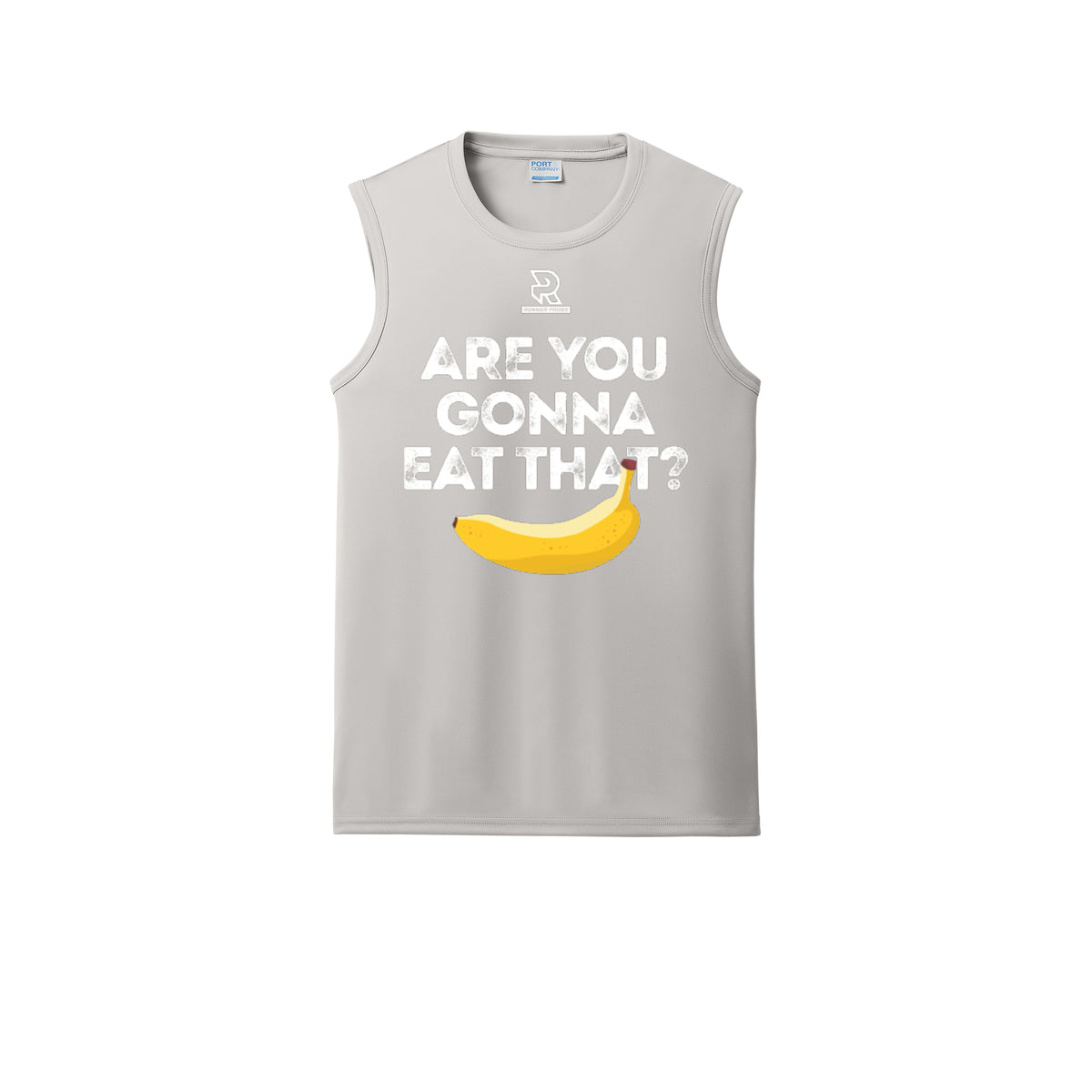 ARE YOU GONNA EAT THAT? (White) - Sleeveless Performance Tee