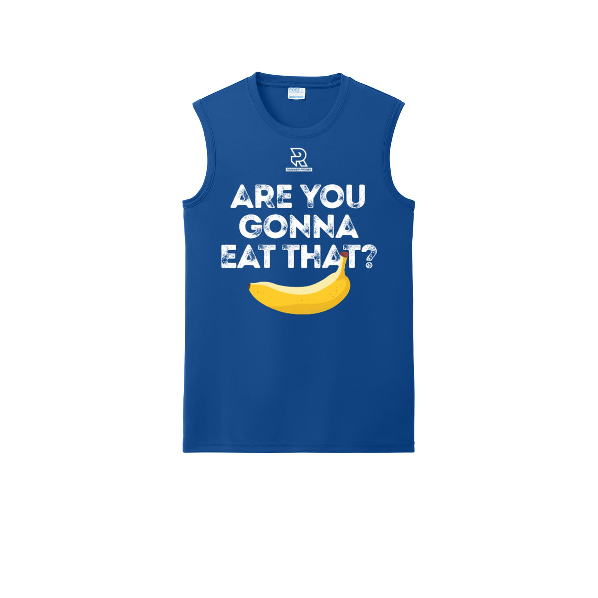ARE YOU GONNA EAT THAT? (White) - Sleeveless Performance Tee