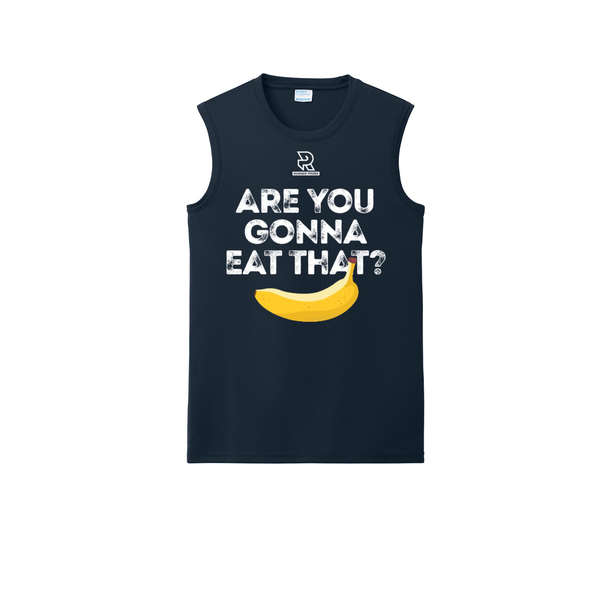 ARE YOU GONNA EAT THAT? (White) - Sleeveless Performance Tee