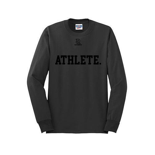 ATHLETE (Black) - Long Sleeve 50/50 Tee