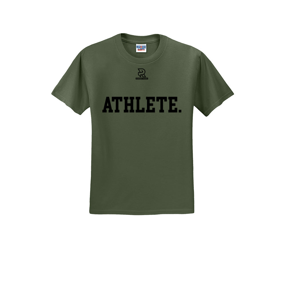 ATHLETE (Black) - Short Sleeve 50/50 Tee