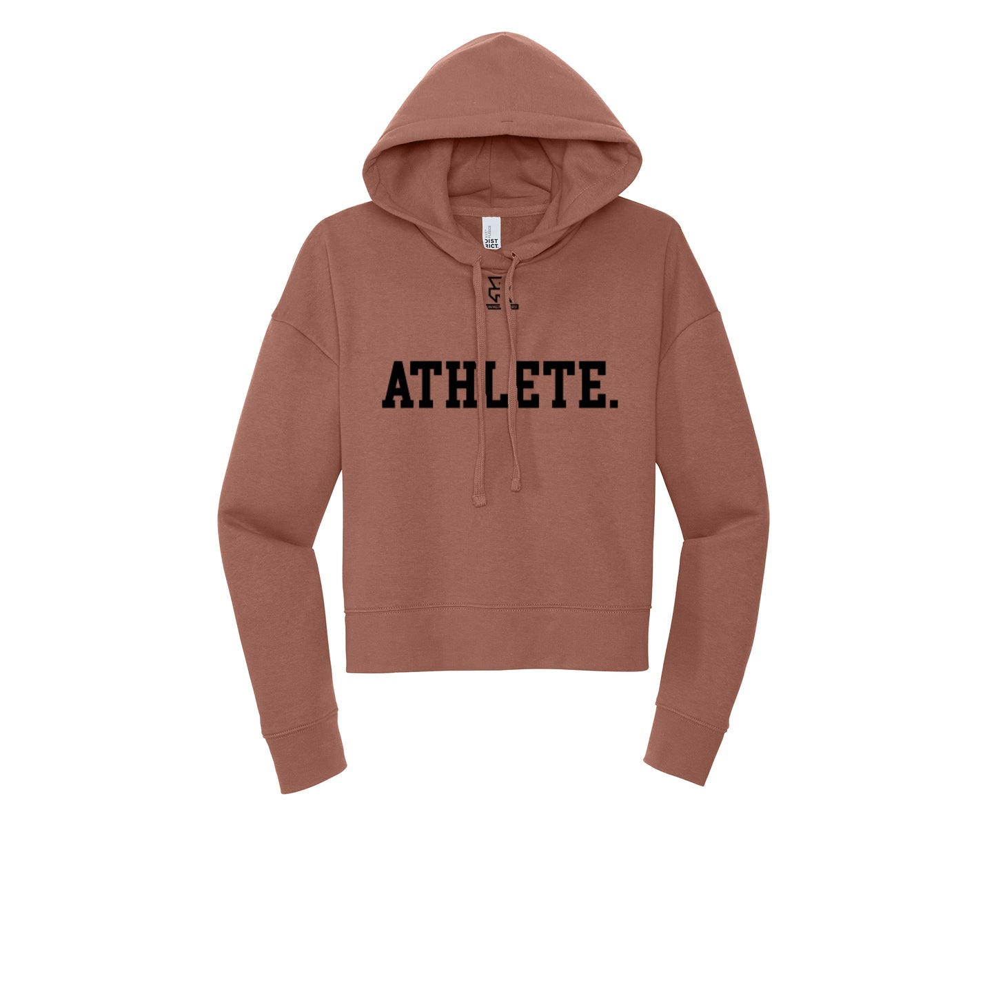 ATHLETE (Black) - Womens Fleece Hoodie