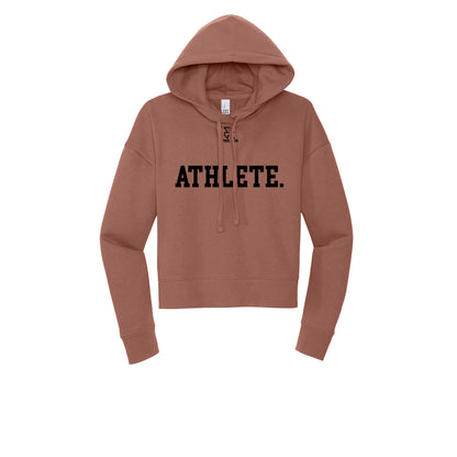 ATHLETE (Black) - Womens Fleece Hoodie