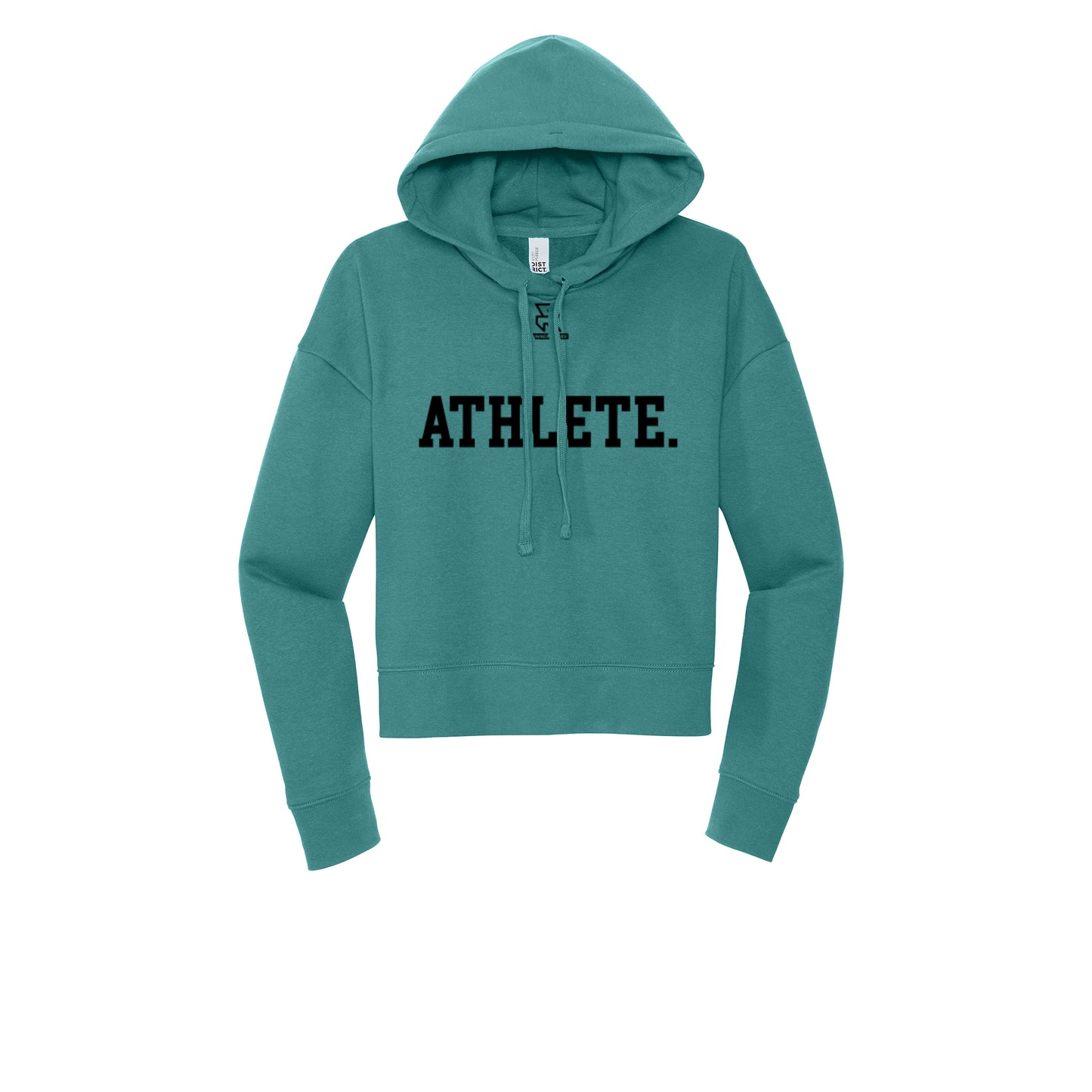 ATHLETE (Black) - Womens Fleece Hoodie