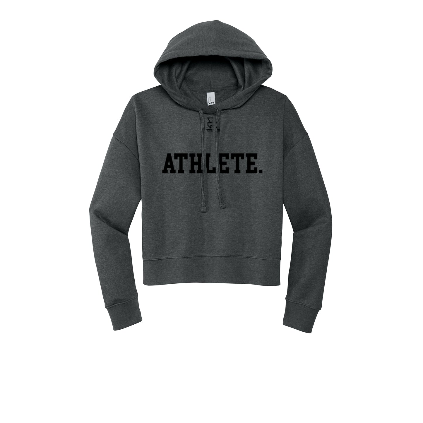 ATHLETE (Black) - Womens Fleece Hoodie