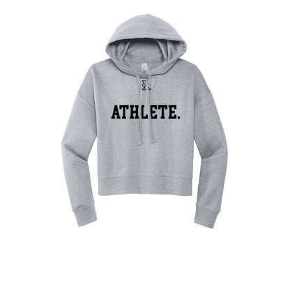 ATHLETE (Black) - Womens Fleece Hoodie