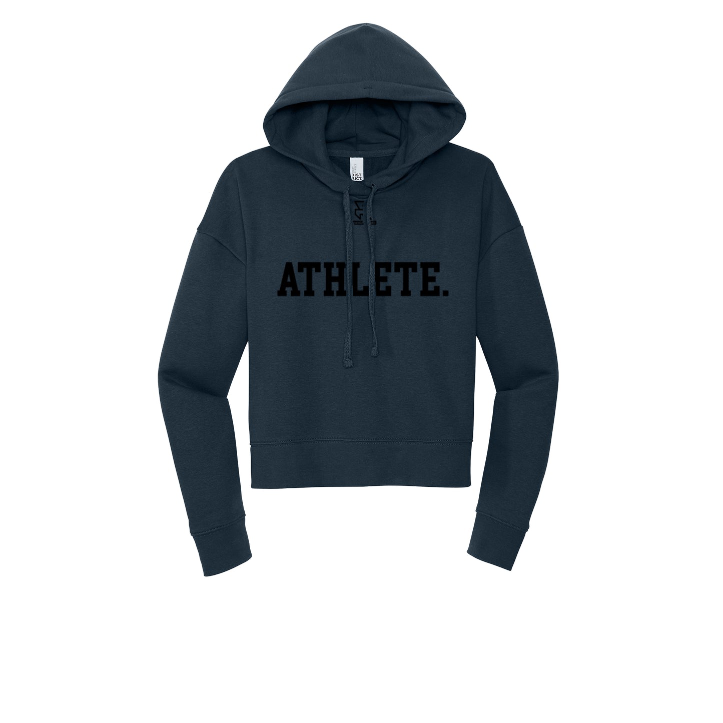 ATHLETE (Black) - Womens Fleece Hoodie