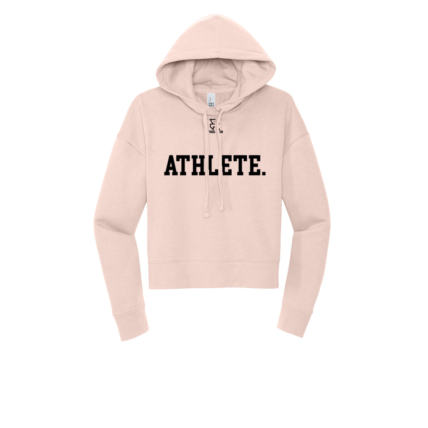ATHLETE (Black) - Womens Fleece Hoodie