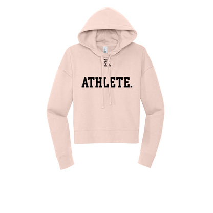 ATHLETE (Black) - Womens Fleece Hoodie