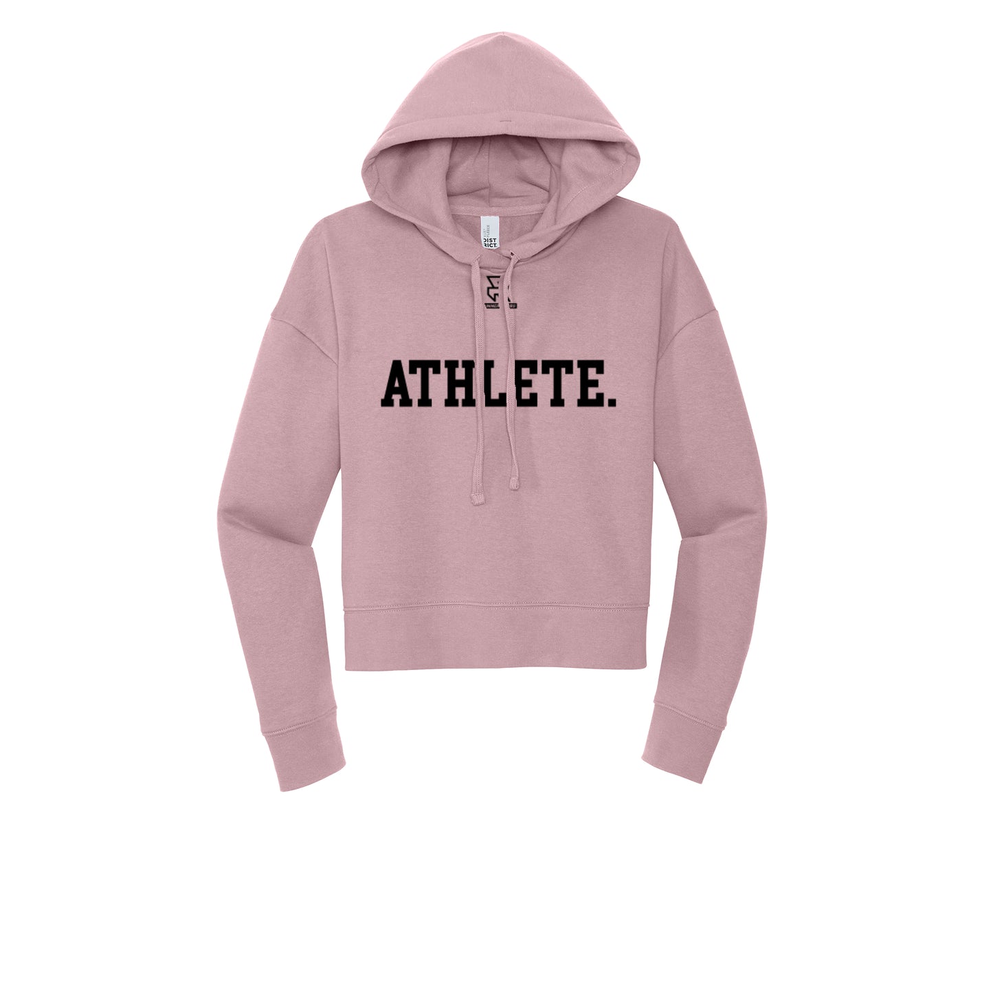 ATHLETE (Black) - Womens Fleece Hoodie