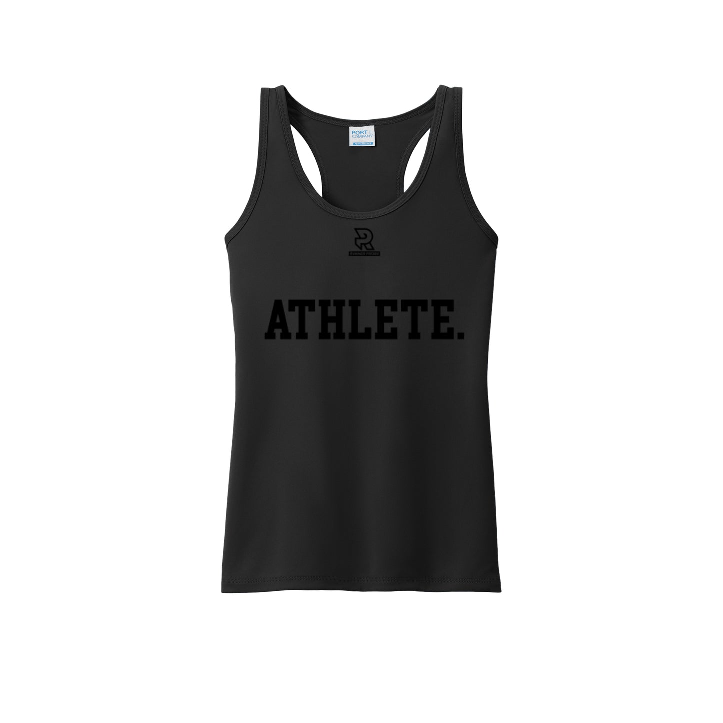 ATHLETE (Black) - Womens Performance Tank