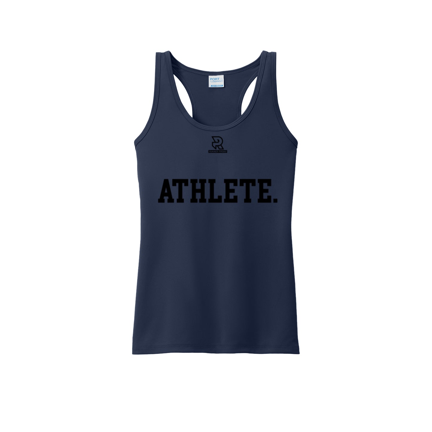 ATHLETE (Black) - Womens Performance Tank