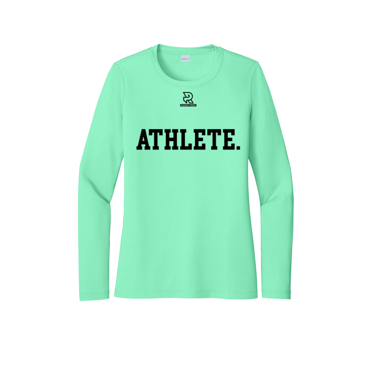ATHLETE (Black) - Womens Pro Long Sleeve Performance Tee